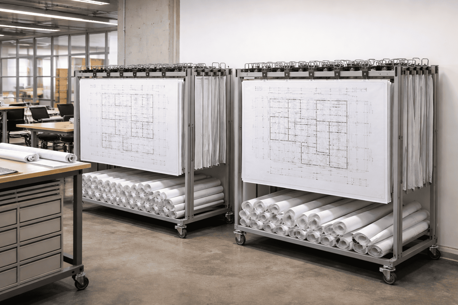 Как хранить чертежи большого формата